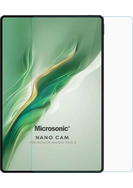 Honor Magic Pad 2 Nano Glass Cam Ekran Koruyucu [honor Magic Pad 2 ile Uyumlu Ekran Koruyucu - Şeffaf]