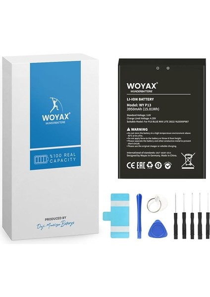 P13 Blue Max Lite 2022 Uyumlu Batarya 3950 Mah