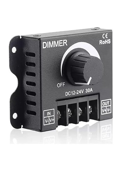 12V 24V 30A LED Sürücü Dimmer 360W 720W LED Sürücü Voltaj Ayarlı Ampul Şerit Işık Parlaklık Kontrol