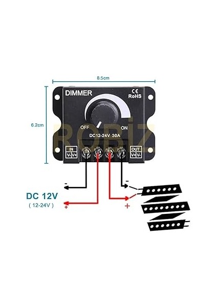 12V 24V 30A LED Sürücü Dimmer 360W 720W LED Sürücü Voltaj Ayarlı Ampul Şerit Işık Parlaklık Kontrol fiyatları