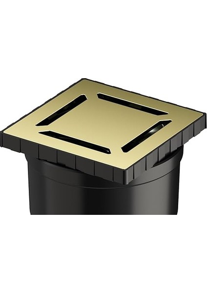 V-Flow Kare 5607325 Yalıtımlı Duş Kanalı Alttan Çıkışlı Dk 800 Kapak Parlak Altın fiyatları