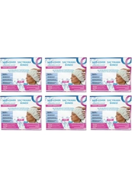 Saç Yıkama Bonesi 6lı Koli - 6 Adet fiyatları