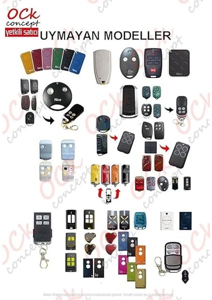 Concept Akıllı, Kopyalanabilir, Kepenk Kumandası, Panjur Kumandası, Otopark Kumandası, Bariyer Kumandası, Wicom Uk-44 Kumanda (4 Adet) indirimleri