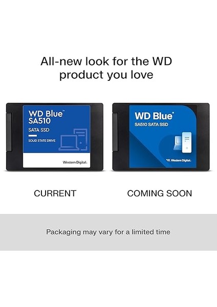 Blue SA510 Sata SSD 1 Tb 2,5 Inç (560 Mb/s'ye Kadar Okuma, 520 Mb/s'ye Kadar Yazma, Pc/dizüstü Bilgisayar Için Yükseltme, Dropbox Professional, Western Digital SSD Dashboard) indirimleri