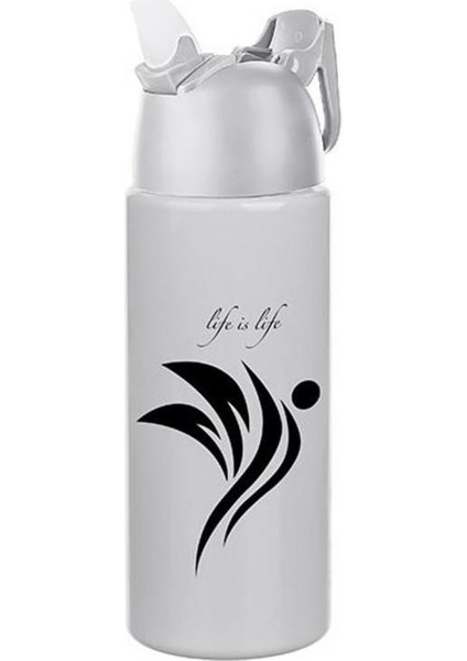 Buffer® Kilitlenebilen Matara Güvenlikli Suluk Sporcu Matarası Spor Su Şişesi Içecek Şişesi 700ML