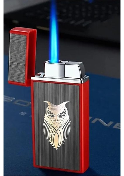 Rüzgar Geçirmez Torch Jet Çakmak Tek Ebat Baykuş TSH-644K