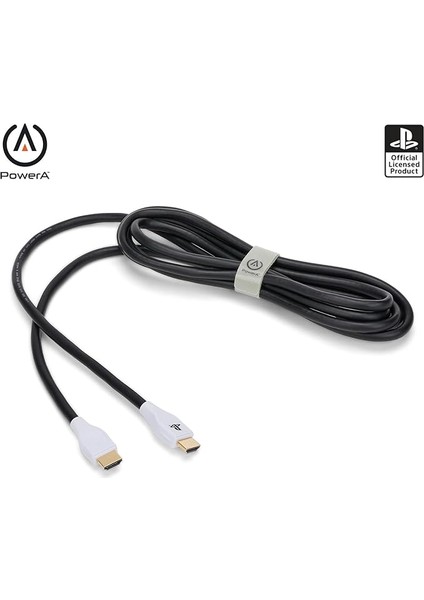 Playstation 5 Için Powera Ultra Yüksek Hızlı HDMI Kablosu, Beyaz/siyah