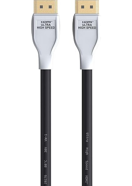 Playstation 5 Için Powera Ultra Yüksek Hızlı HDMI Kablosu, Beyaz/siyah indirimleri