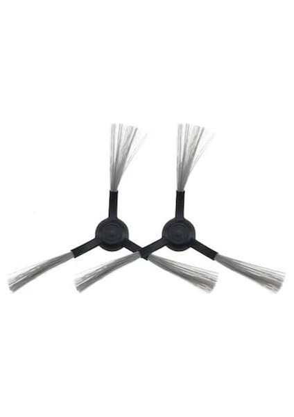 Vacuum Mop Pro ile Uyumlu 2li Siyah Yan Fırça, Xiaomi Vacuum Mop STYTJ02YM Viomi V2 Viomi V2 Pro Viomi V3 Viomi Se ile Uyumlu 2 Adet Siyah Yan Fırça