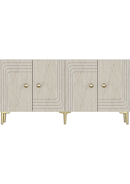 KA1521BT - Lessi Konsol, Kahve Köşesi ve Tv Sehpası 150 cm Beyaz -Traverten modelleri