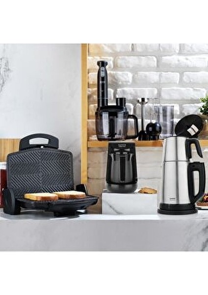 Elektrikli Çeyiz Seti Paslanmaz Çelik ve Siyah Renkli Mutfak Aletleri ile 4 Parça fiyatları