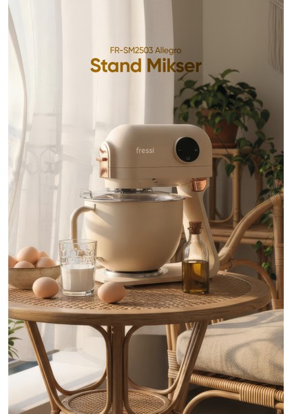 Hamur Yoğurma Makinesi Standlı Mikser Mutfak Şefi FR-SM2503 Allegro