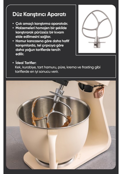 Hamur Yoğurma Makinesi Standlı Mikser Mutfak Şefi FR-SM2503 Allegro