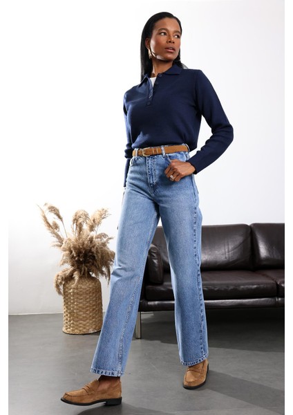 Mavi Wide Leg Jean 7714 fiyatları
