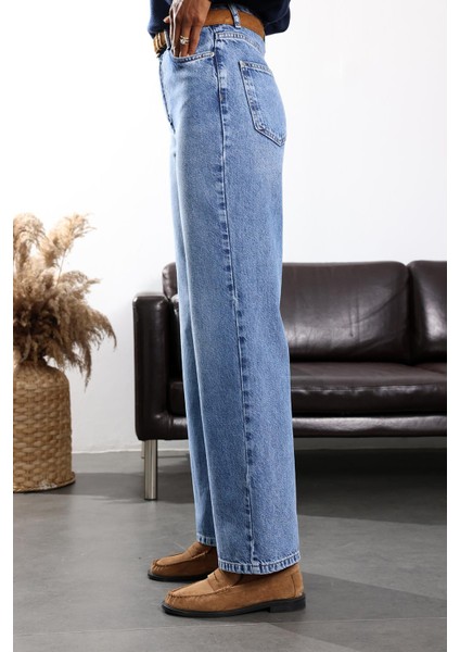 Mavi Wide Leg Jean 7714 indirimleri