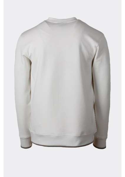 Erkek Sweatshirt Bisiklet Yaka Beyaz 1675 fiyatları