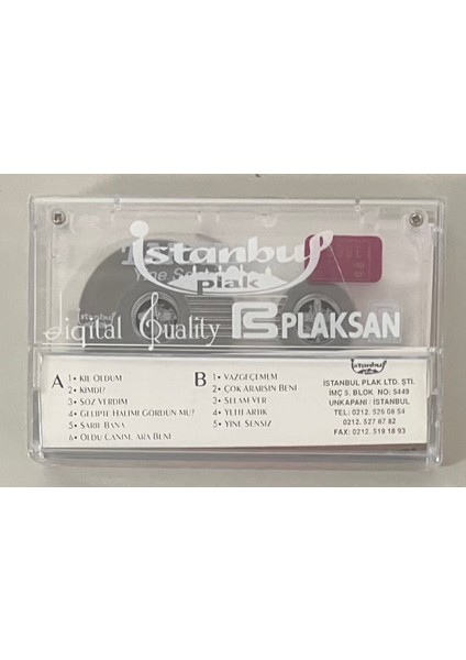 Tarkan Yine Sensiz Kaset (Jelatininde Sıfır Orijinal Dönem Baskı Kaset) fiyatları