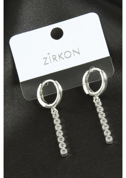 Çubuk Zirkon Taşlı Küpe