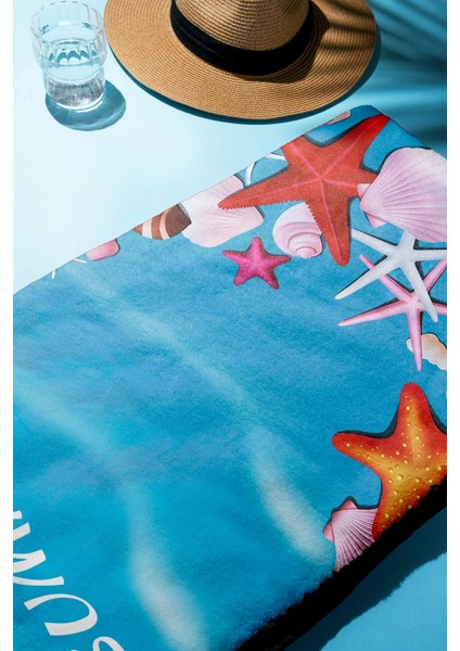 Dijital Baskı Plaj Deniz Havlusu Summer Desenli Peştamal HVL0073 fiyatları