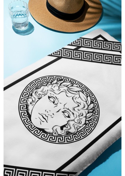 Dijital Baskı Plaj Deniz Havlusu Apollo Modern Desenli Peştamal HVL0232 fiyatları