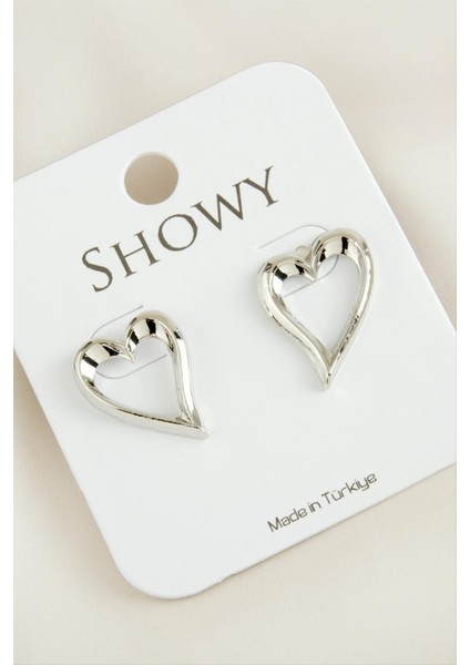 Kalp Yeni Sezon Metal Küpe