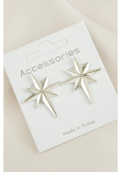 Yıldız Yeni Sezon Metal Küpe