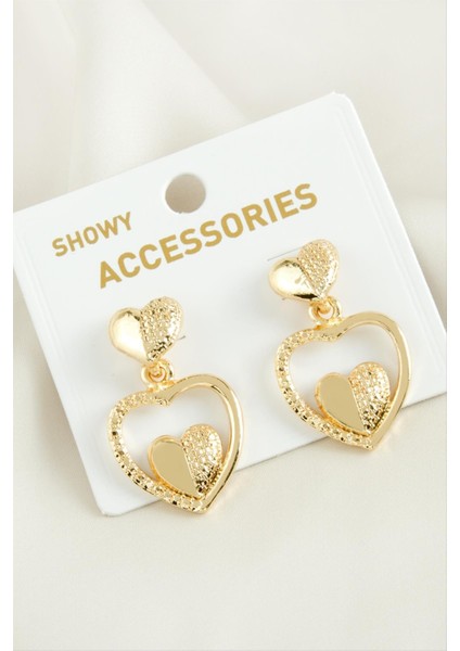 Yarım Halka Trend Metal Küpe