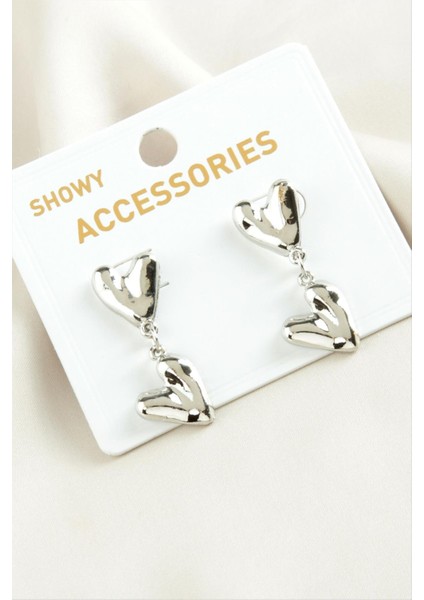 Kalp Trend Metal Küpe