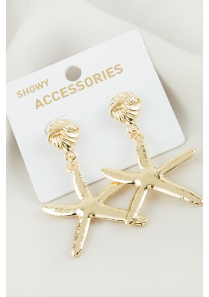 Deniz Yıldızı Metal Küpe