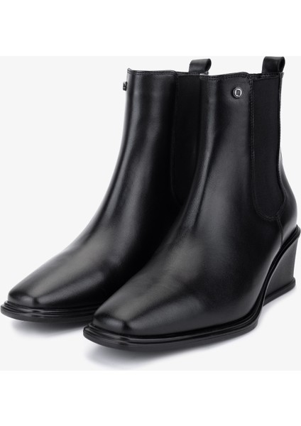 Kadın Hakiki Deri Siyah Topuklu Bot 51 1765 Bn Bot SK25-26 Sıyah Dr fırsatları