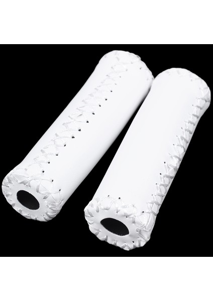 2x Çift Vintage Bisiklet Tutamakları Trekking Gidonları Kapak Rengi Beyaz (Yurt Dışından) fırsatları