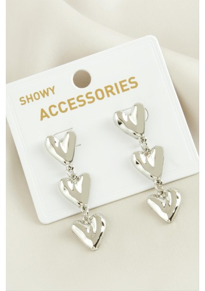 Kalp Trend Metal Küpe