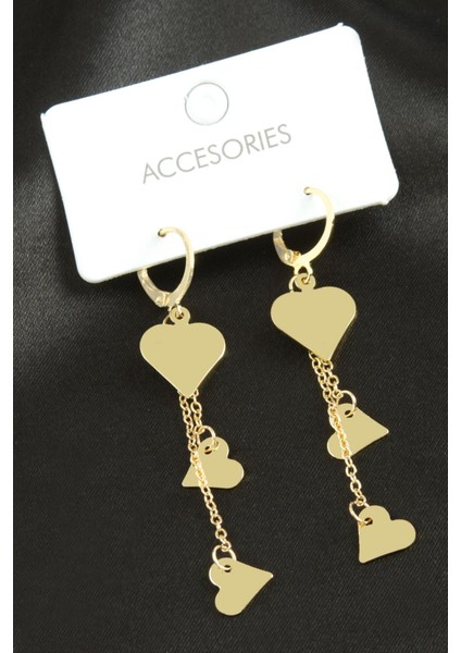 Kalp Sallantılı Trend Metal Küpe