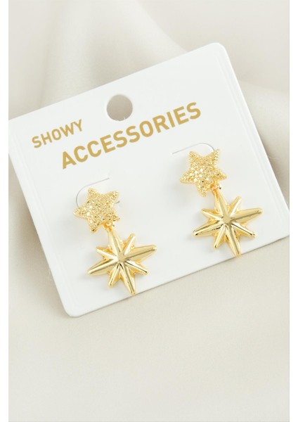 Yıldız Trend Metal Küpe