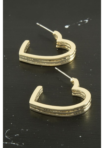 Kalp Trend Metal Küpe