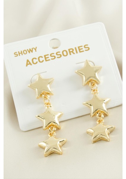 Yıldız Trend Metal Küpe