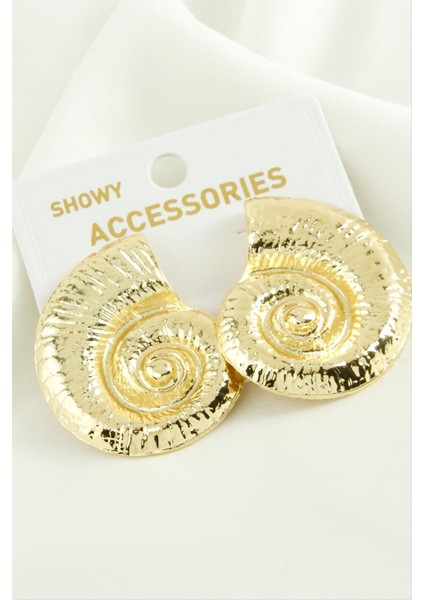 Yuvarlak Trend Metal Küpe