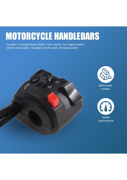 7/8 Inç 22MM Atv Motosiklet Gidon Kontrol Anahtarları Boynuz Düğmesi Dönüş Sinya Sisi Tavar Işığı Işık (Yurt Dışından) indirimleri