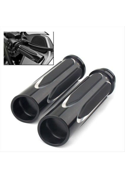 Siyah Yumuşak Touch Comfort Hand Raps Harley Touring 1 Inç Gaz Kelebeği (Yurt Dışından) fırsatları