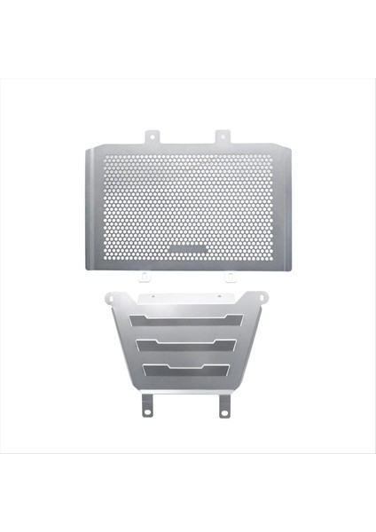 Motosiklet Ön Kalkan Koruma Motoru Kapak Fan Koruyucu Radyatör Radyatör Izgara Cfmoto 450MT MT450 mt 450 2024- Gümüş (Yurt Dışından)