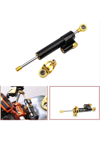 Motosiklet Yönü Damper Direksiyon Yamaha Honda Suzuki Ducati Kawasaki Siyah Altın (Yurt Dışından) fiyatları