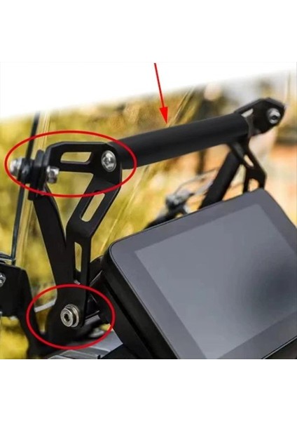 Motosiklet Navigasyon Tutucu Telefon Tutucu 22MM Qjmoto 900 900X SRT900 TRK902 TRK902/X (Yurt Dışından) fırsatları