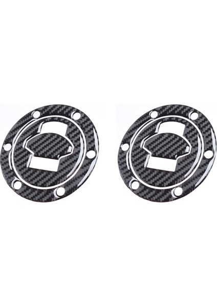 2x 3D Karbon Fiber Tank Gaz Kapağı Dolgu Kapak Çıkartma Çıkartma Çıkartma Bmw R1200RT K1200S F650 R1150 R/rs/gt/lt Tüm (Yurt Dışından)