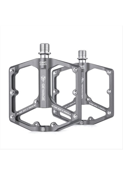 Gewage Bisiklet Pedalı Tek Parçalı Cnc Alüminyum Alaşım Ultraght Seal Du Youring Bisiklet Pedalları Aksesuar Titanyum (Yurt Dışından)