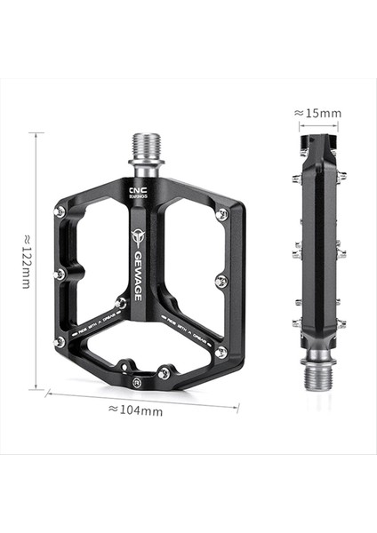 Gewage Bisiklet Pedalı Tek Parçalı Cnc Alüminyum Alaşım Ultraght Seal Du Youring Bisiklet Pedalları Aksesuar Titanyum (Yurt Dışından) fırsatları