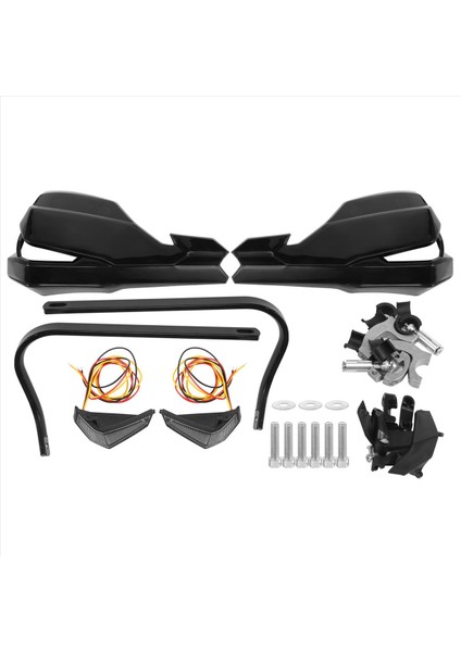Evrensel Motosiklet Handguards 22MM-28MM LED Turn Sinyal Işığı Bmw Honda Yamaha Suzuki Ktm (Yurt Dışından)