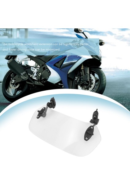Motosiklet Ön Cam Uzantısı- Honda Suzuki Kawasaki Yamaha Için Evrensel Ayarlanabir Kps Ön Cam Genişletici- (Yurt Dışından) modelleri