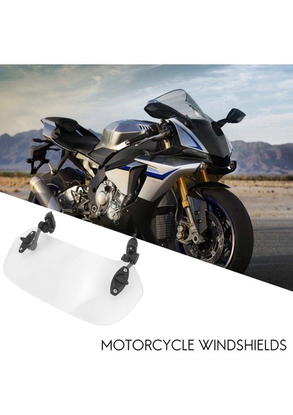 Motosiklet Ön Cam Uzantısı- Honda Suzuki Kawasaki Yamaha Için Evrensel Ayarlanabir Kps Ön Cam Genişletici- (Yurt Dışından) indirimleri