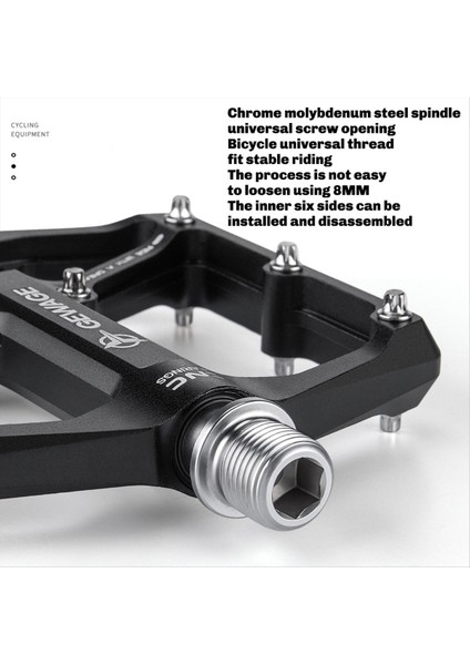 Gewage Bisiklet Pedalı Tek Parçalı Cnc Alüminyum Alaşım Ultraght Seal Du Youring Bisiklet Pedalları Aksesuarlar Kırmızı (Yurt Dışından) fırsatları