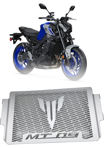 Yamaha MT09 Mt-09 2021 2022 Gümüş Için Radyatör Koruma Motor Soğutucu Grille Kapak Koruması (Yurt Dışından) modelleri